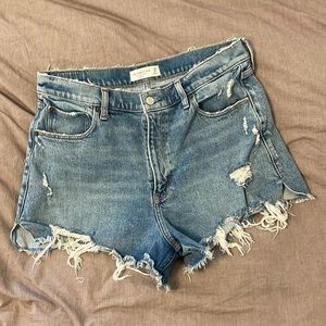 Abercrombie & Fitch High Rise Cut Off Shorts